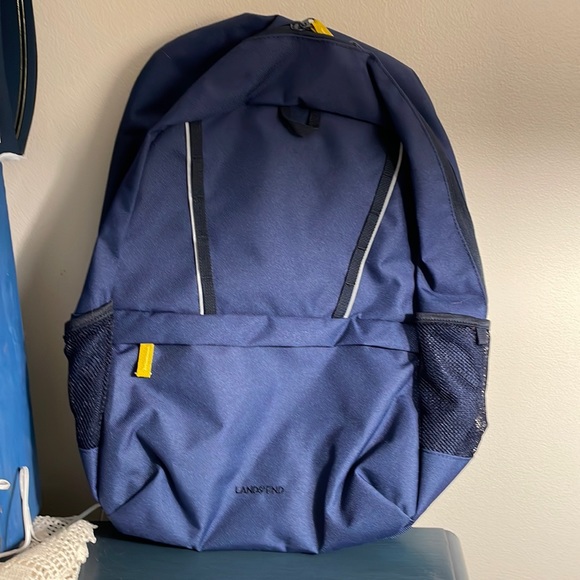 Lands' End Accessories Lands End Backpack New Navy Blue Poshmark